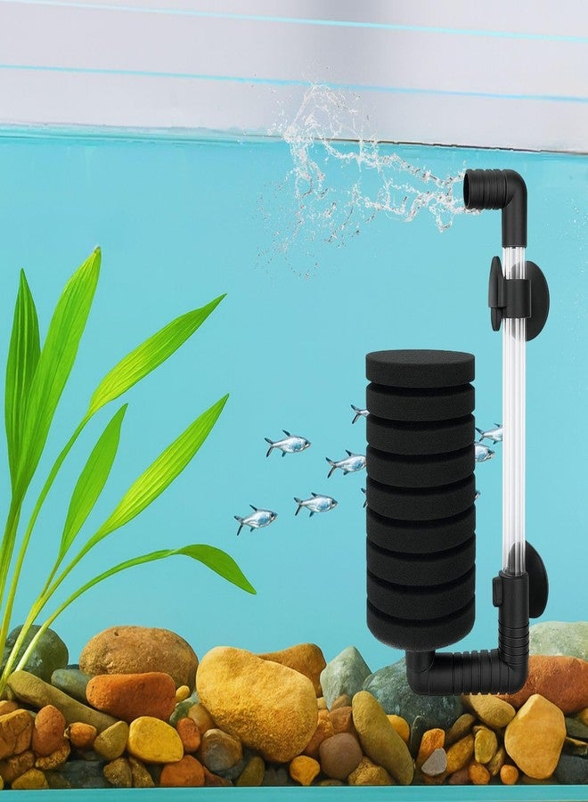 Vayinato (XY-2830) Aquarium Bio Sponge Filter Fish Tank, Single - Ultra Quiet Air Pump Aquqrium Foam Internal Filter - Betta Fry Shrimp and Small Fish - Image 1